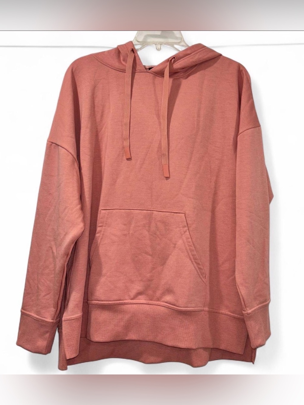 Athletic Works Women's Cozy Hooded Pullover Sweater - Dusty Rose - XL